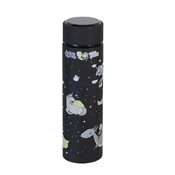 Термос металлический с рисунком и датчиком температуры Black