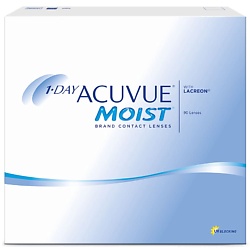 Однодневные контактные линзы 1-DAY ACUVUE MOIST with LACREON 90 шт.
