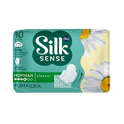 Silk Sense Прокладки женские с крылышками Нормал, мягкая поверхность, аромат Ромашка