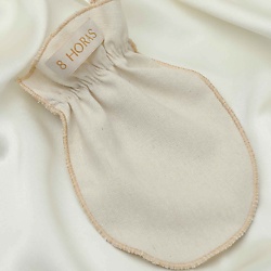 Варежка из дикого шелка для пилинга лица