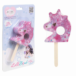 Бомбочка для ванны и мыльные пузыри 2 в 1 Angel LolliBomb Единорог