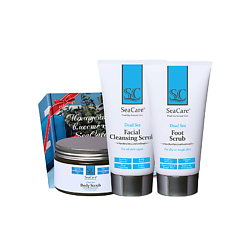 Подарочный SPA набор №11: Скраб для тела, Скраб для ног, Очищающий скраб для лица