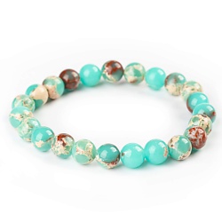 Браслет из кальцита в подарочном мешочке