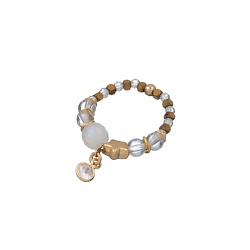 Кольцо, Splendore, жад, хрусталь, кварц, гематит, кристалл