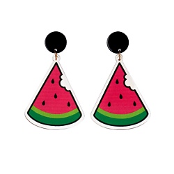 Серьги "КУСОЧКИ АРБУЗА"