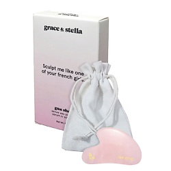 Массажер Гуаша из розового кварца