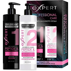 Набор шампунь-уход и бальзам-кондиционер для волос «Питание и Мягкость» COLORAGE