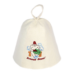 Шапка для бани и сауны  с вышивкой в ассортименте