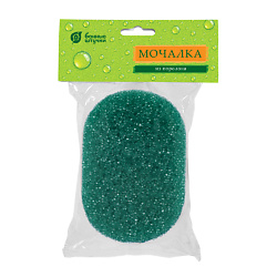 Мочалка из поролона, массажная, овальная, "Антицеллюлит"