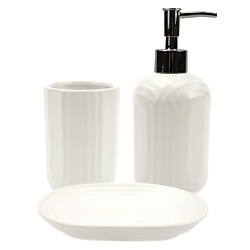 Набор для ванны «Style» (диспенсер, стакан, мыльница)