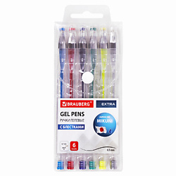 Ручки гелевые EXTRA Блестки