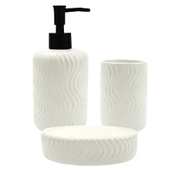 Набор для ванны «Sea» (диспенсер, стакан, мыльница)