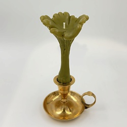 Свеча "Гриб Лисичка" цвета хаки