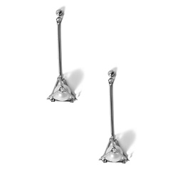 Серьги "Жемчужная пирамида"