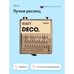 Пучки ресниц с плоским основанием