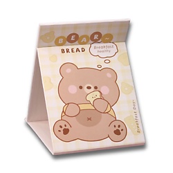 Зеркало настольное "Bear bread" yellow