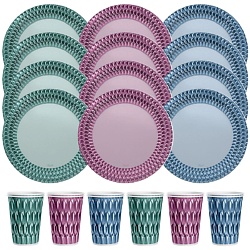 Одноразовая посуда "Граненый руст" на 12 персон