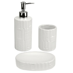 Набор для ванны «Greece» (диспенсер,стакан,мыльница)