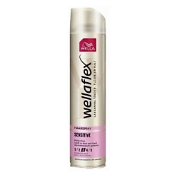 Лак для волос Wellaflex для чувствительной кожи головы сильная фиксаци