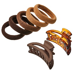 Набор крабики и резинки для волос