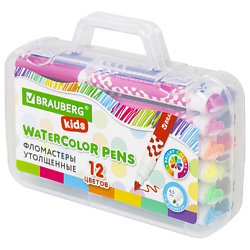 Фломастеры в портфельчике утолщенные KIDS