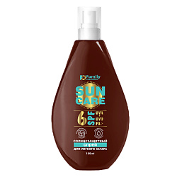 Солнцезащитный спрей для легкого загара SPF 6