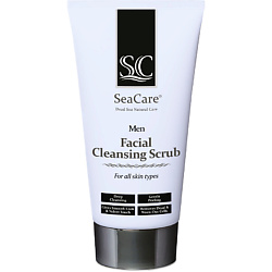 Мужской очищающий скраб для лица с Минералами и Солью Мертвого моря, Алоэ Вера