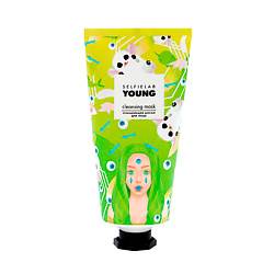 YOUNG Очищающая маска для лица на основе голубой глины экстракты розмарина зелёного чая