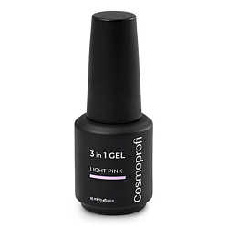 Универсальный гель 3 in 1 Light Pink для моделирования и дизайна ногтей