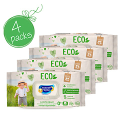 ECO Влажные салфетки детские 0+ хлопковые нежная ромашка