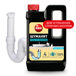 Гель для устранения засоров Шуманит
