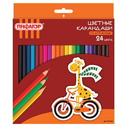 Карандаши цветные ЖИРАФ