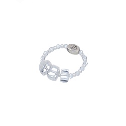 Кольцо, Splendore, стрейч, хрусталь, жемчуг, кварц