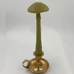 Свеча "Гриб Мухомор" цвета хаки