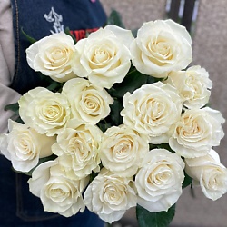 Роза белая 15 шт