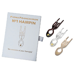 Набор шпилек No1 Hairpin коричневого/прозрачного/бежевого оттенка (3шт.)