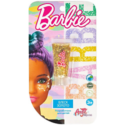 Детская декоративная косметика Barbie Блеск для лица "Золото"