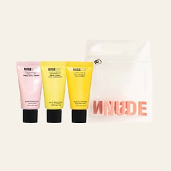 Набор Nudeskin Citrus Renew: Бальзам для снятия макияжа, пилинг, крем-праймер