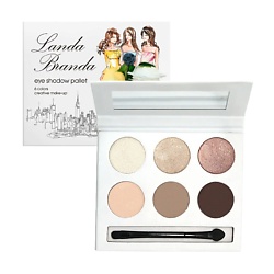 Палетка теней для глаз 6 тонов Golden nude