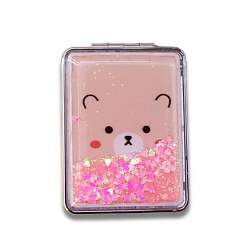 Зеркало складное "Animal bear pink" с увеличением