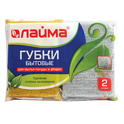Губки бытовые в металлизированной оплетке К1011