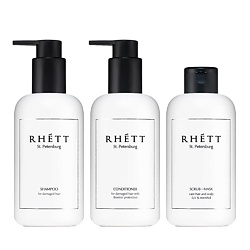 Набор шампунь, кондиционер и скраб-маска для волос