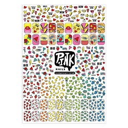 Слайдеры для ногтей Фрукты и сладсти