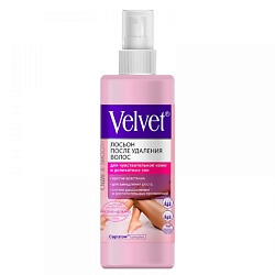 Лосьон  после удаления волос для чувствительной кожи и деликатных зон Velvet