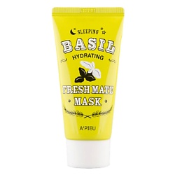 Ночная маска для лица FRESH MATE MASK увлажняющая с экстрактом базилика и баобаба