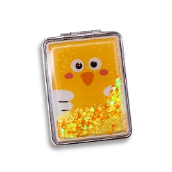 Зеркало складное "Animal owl yellow" с увеличением