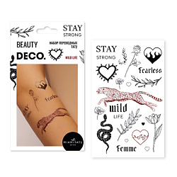 Набор переводных мини-тату by Miami tattoos (Wild Life)