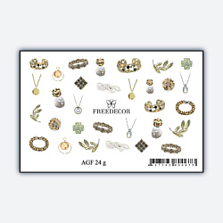 Слайдер дизайн Фольгированная Аэрография "Jewelry"