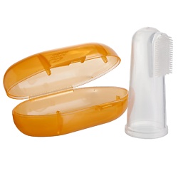 Силиконовая жевательная зубная щетка на палец KIDS CS-502