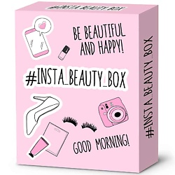 Набор подарочный косметический INSTA BEAUTY BOХ маска + крем+ патчи для лица
